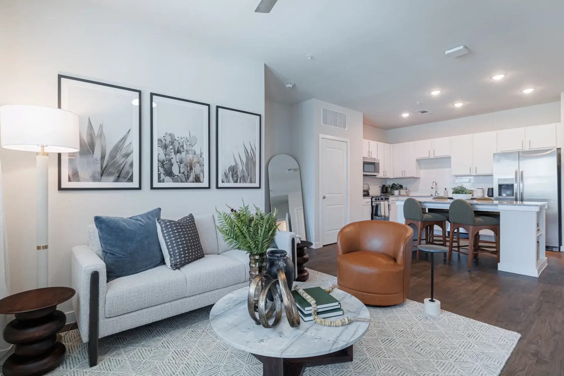 ascendattheparkway furnished living area kitchem